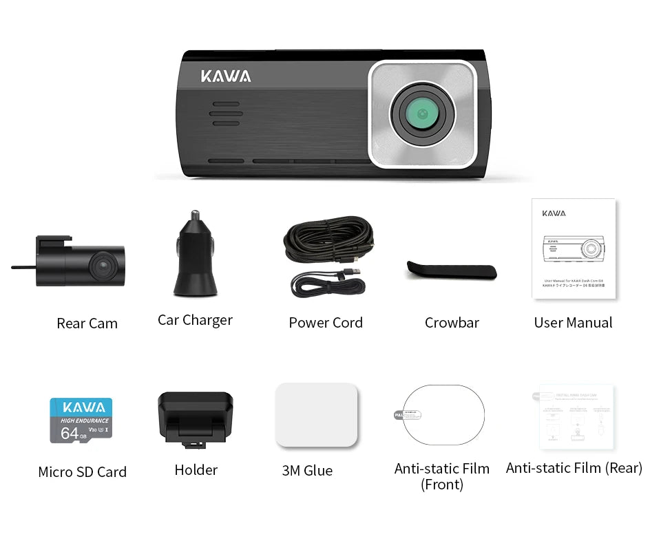Front & Rear 4K Video Recorder with AI Motion Detection - Z A F L U X X - E M P I R E