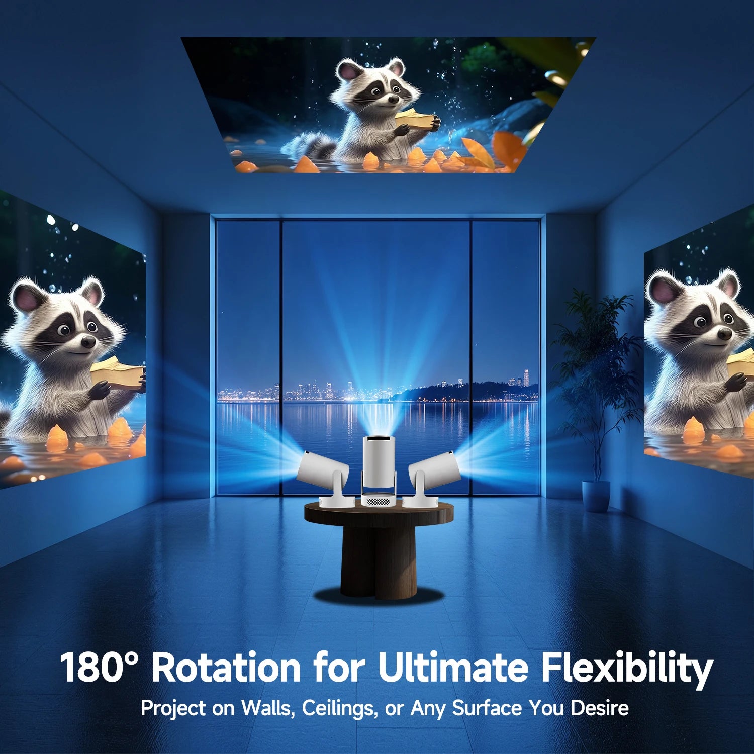 WiFi6 Projector with Android 11 & Dual WiFi 4K - Z A F L U X X - E M P I R E