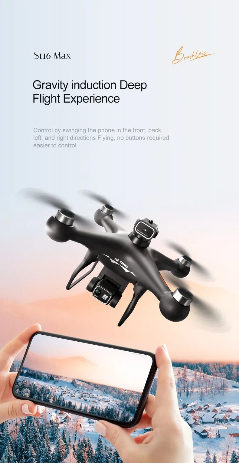 S116 MAX Professional Drone - Z A F L U X X - E M P I R E