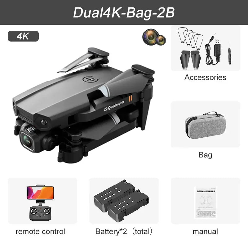 4K HD Camera, WiFi FPV, Foldable Quadcopter - Z A F L U X X - E M P I R E