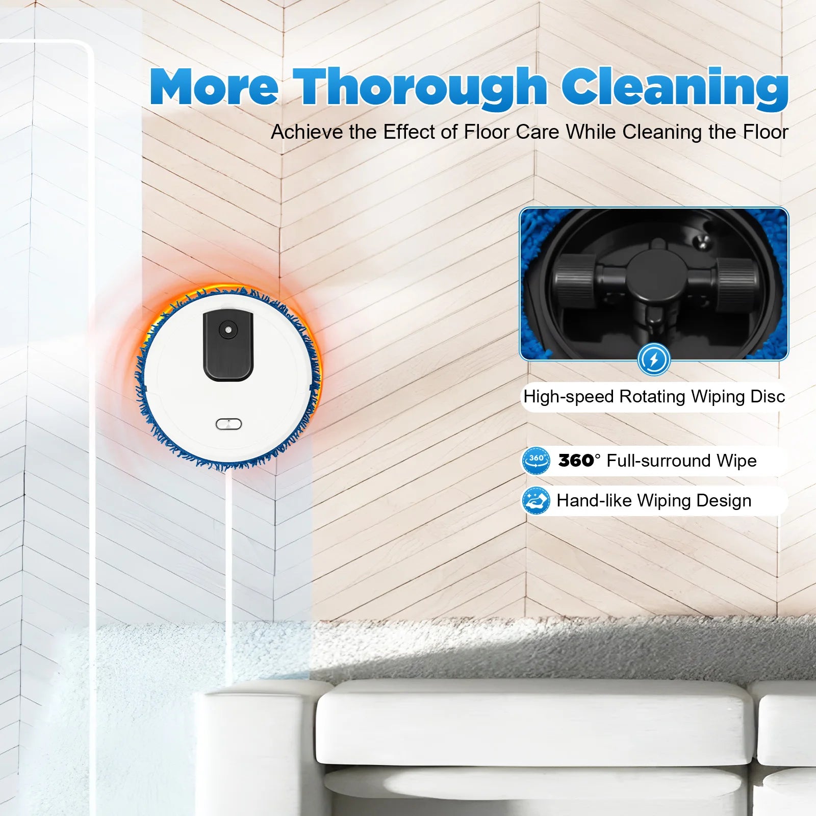 Mini Robot Vacuum and Mopping Machine - Z A F L U X X - E M P I R E