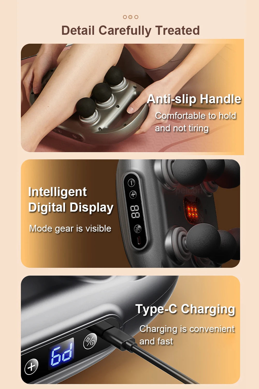 Head Fascia Muscle Massager Gun - Z A F L U X X - E M P I R E