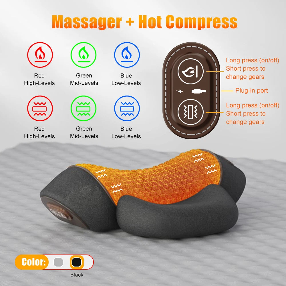 Electric Neck Massager with Heat and Traction - Z A F L U X X - E M P I R E