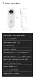WiFi Thumb Sports Cam with Long Battery Life for Helmet & Motorcycle - Z A F L U X X - E M P I R E