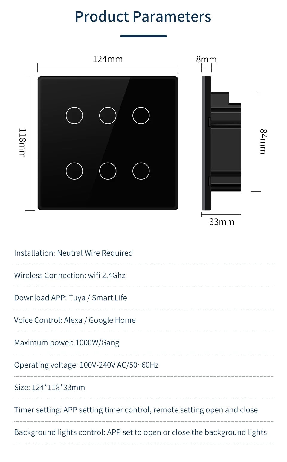 Smart Touch Light Switch - Z A F L U X X - E M P I R E