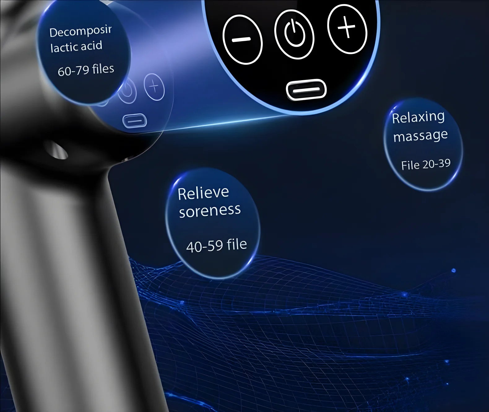 Fascia Gun LED Touch Screen Muscle Massager - Z A F L U X X - E M P I R E