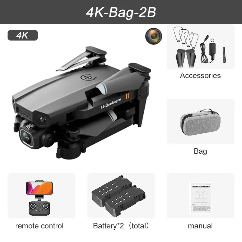 4K HD Camera, WiFi FPV, Foldable Quadcopter - Z A F L U X X - E M P I R E