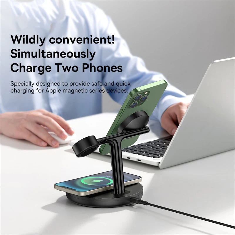 Baseus 3 in 1 20W Magnetic Wireless Charger Stand - Z A F L U X X - E M P I R E