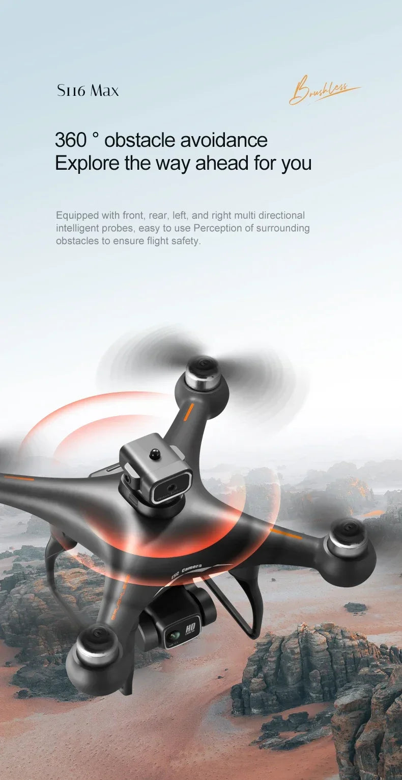 S116 MAX Professional Drone - Z A F L U X X - E M P I R E
