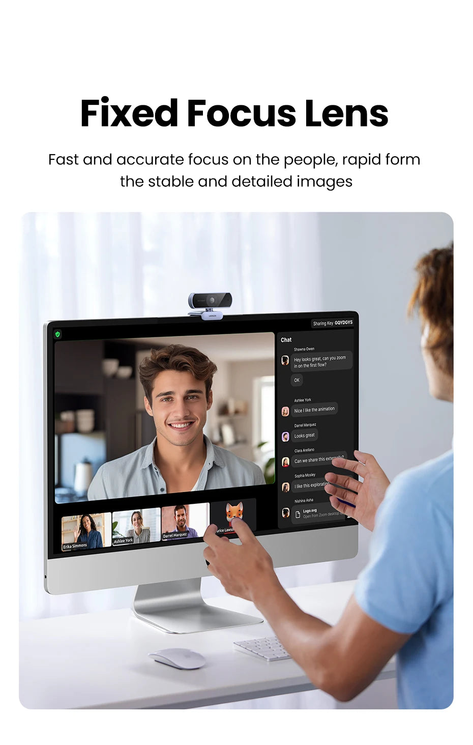 Mini Web Camera for Laptop & Computer Dual Microphones - Z A F L U X X - E M P I R E