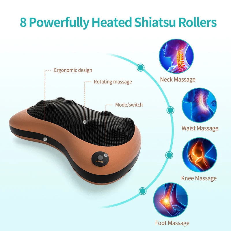 Electric Shiatsu Massage Pillow for Neck & Back - Z A F L U X X - E M P I R E