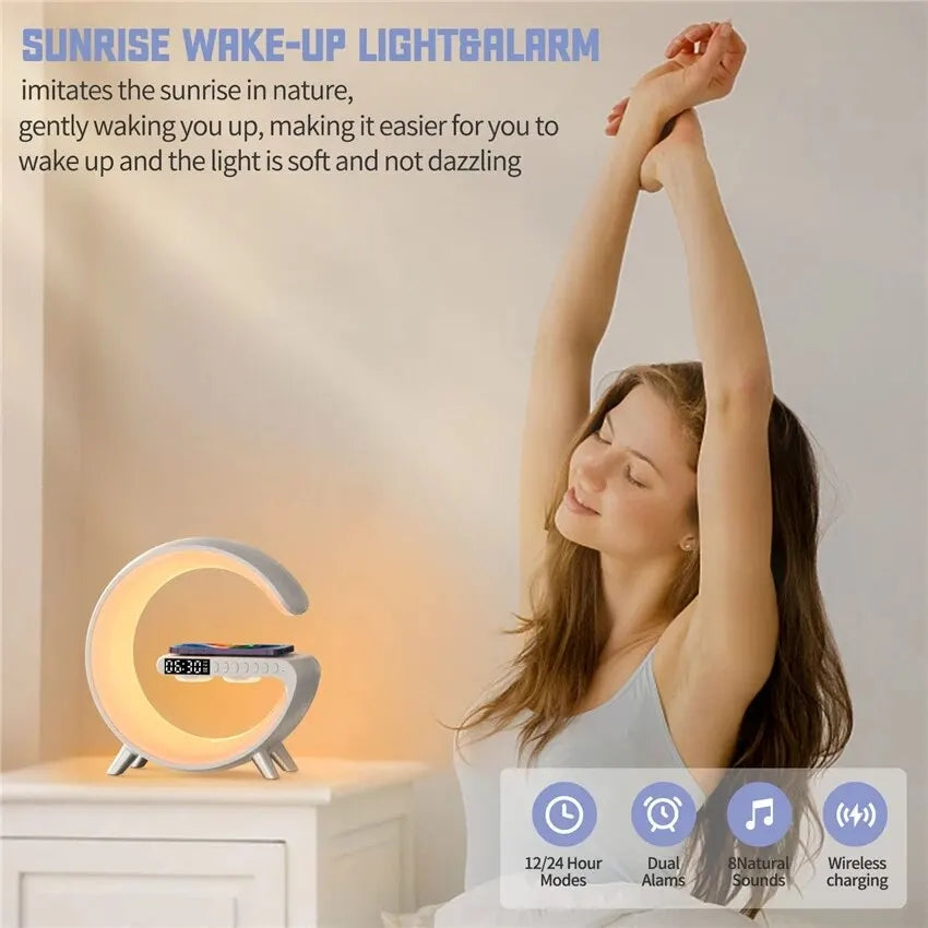 Wireless Charger with Bluetooth Speaker & LED Lamp - Z A F L U X X - E M P I R E