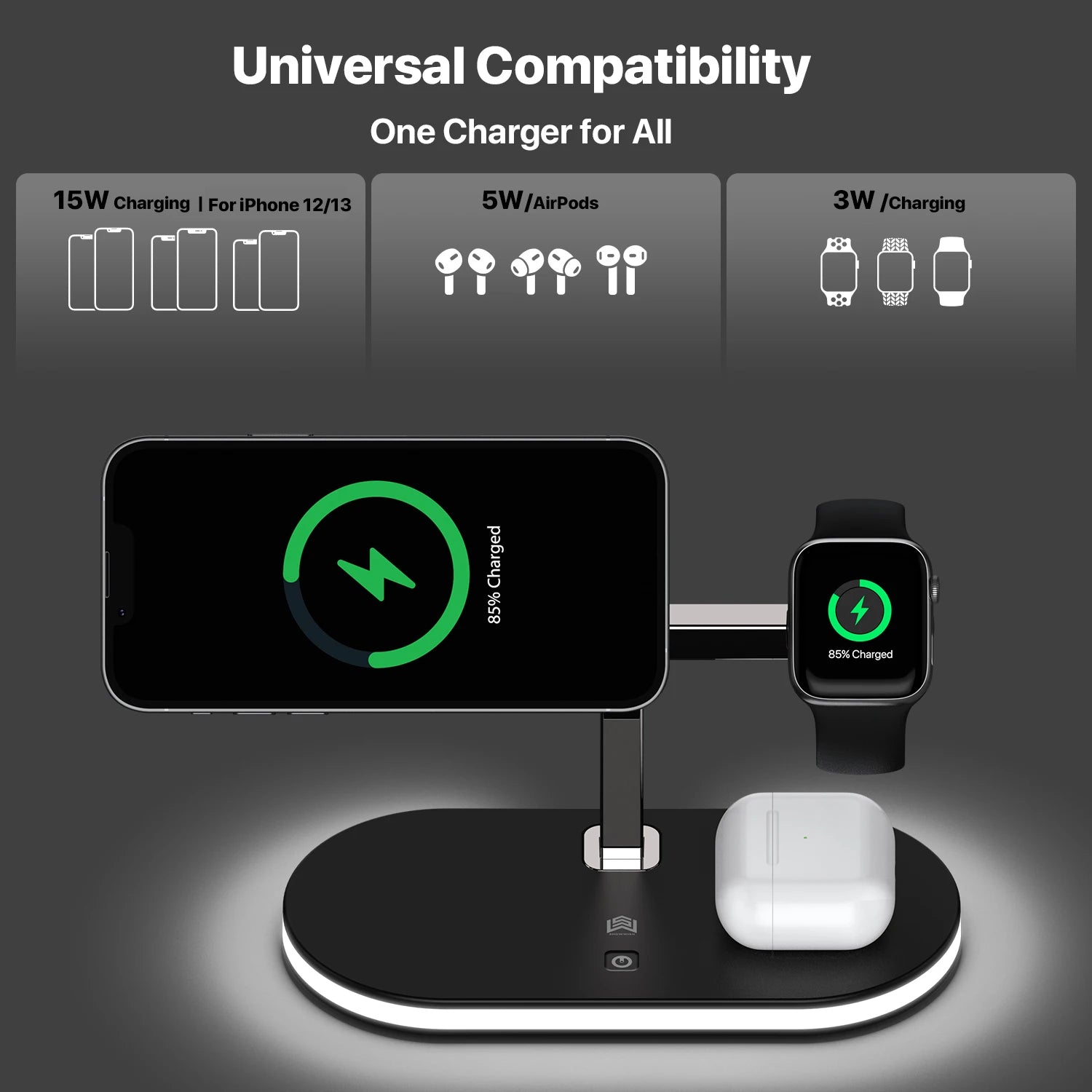 Multi-device Wireless Charger - Z A F L U X X - E M P I R E