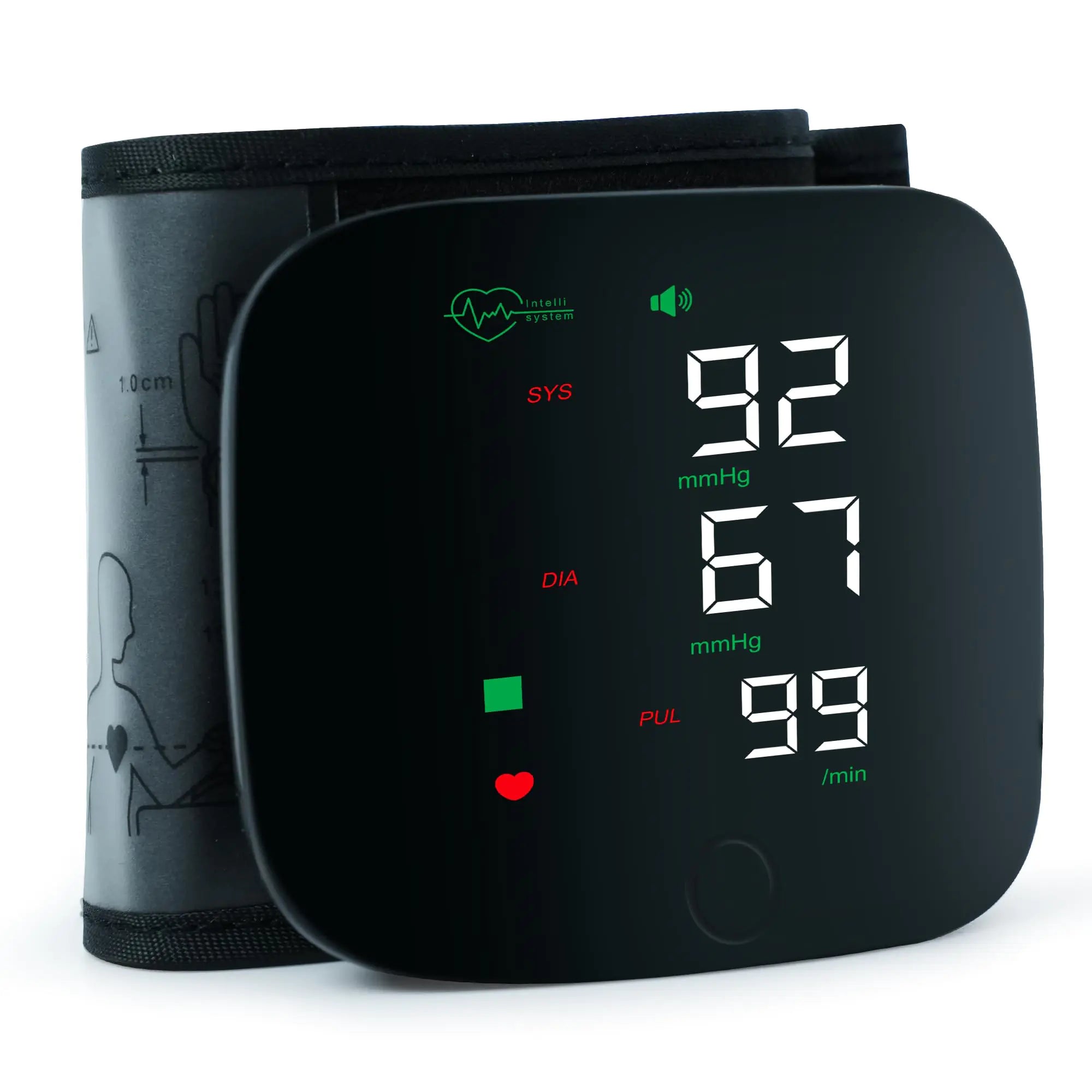 Wrist Blood Pressure MonitorBlood Pressure Monitor Automatic Wrist Blood Pressure Monitors for Home Use with Digital Large Display Voice Broadcast Blood Pressure Machine